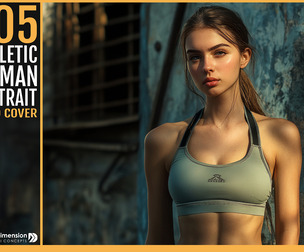 505 Athletic Woman Portrait Video Cover