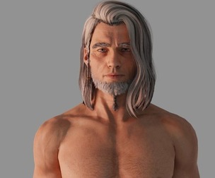 Rigged Male 3D Model V2