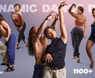 Dynamic Dance Duo: Pose Reference