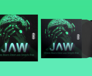 Cyberpunk PSD Album Cover – Glitch Visuals that Hit Like a Bass Drop