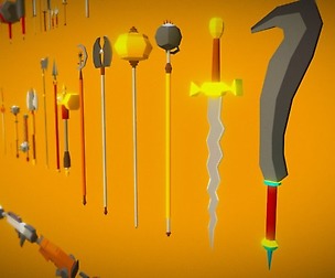Low Poly Weapons
