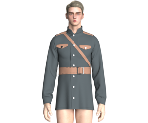 Men Militare Uniform | Marvelous / Clo3d / obj / fbx