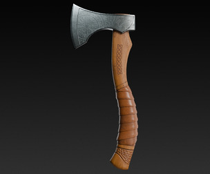Viking Hand Axe - Game Ready Asset
