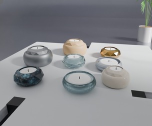 Candel for decor and table 3D model