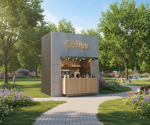 Elite coffee shop 3D model
