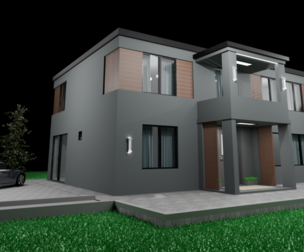 Modern house building