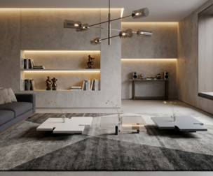 Table set interior 3D model