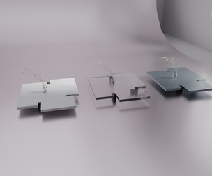 Table set interior 3D model