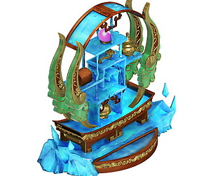 Game model - furniture cabinet Ice Lingxian lattic