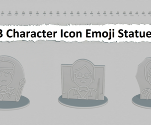 Character Icon Medium Pack – Emoji Statues