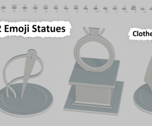Emoji Statues – Clothes Full Collection