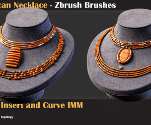 40 African Necklace ZBrush IMM Brushes