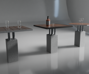 Hard Table for coffee and beer 3D model