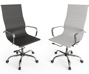 Modern Executive Office Chair Set with High Back