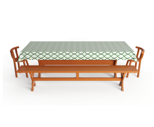 Rustic Wooden Dining Set with Benches and Chairs