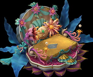 Game Model - Family Objects - Bilolong King Bed 06