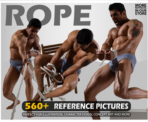 Male With A Rope ( Tied Character ) . 560+ Images . No Ai