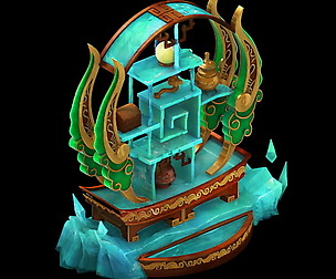 Game Model - Family Objects - Ice Lingxian lattice
