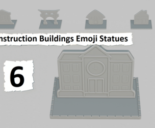Construction Buildings Mini Pack – Emoji Statues