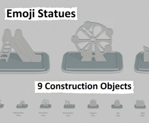 Emoji Statues – Construction Objects Collection