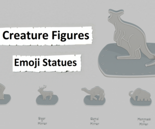 Creature Figures Mini Pack – Emoji Statues