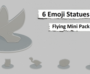 Creatures – Flying Mini Pack – Emoji Statues
