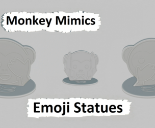 Emoji Statues – Monkey Mimics Collection