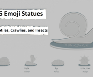 Creatures – Reptiles, Crawlies, and Insects Mini Pack – Emoji Statues