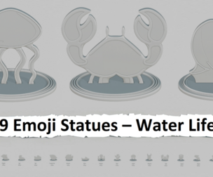 Emoji Statues – Creature: Water Life Full Collection