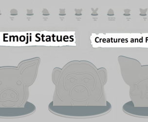 Emoji Statues – Creatures and Faces Collection