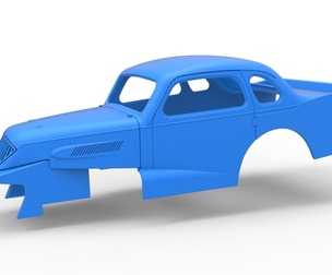 Shell of Vintage Dirt Modified stock car Scale 1:25