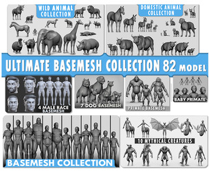 🚀 Ultimate Basemesh Collection ( 82Models )