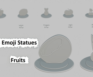 Fruits Mini Pack Emoji Statues
