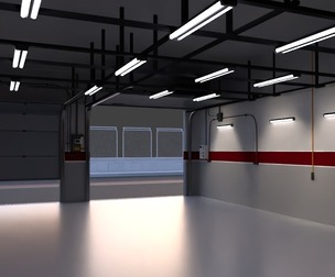 Garage Scene  | BLENDER FILE | FBX | ABC