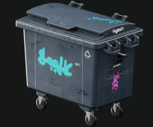 Outdoor Trash Can