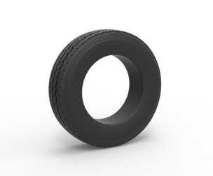 Semi truck tire 13 Scale 1:25