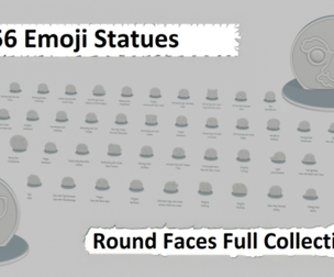 Emoji Statues – Round Faces Full Collection