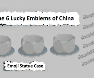 Emoji Statues – Symbols: The 6 Lucky Emblems of China