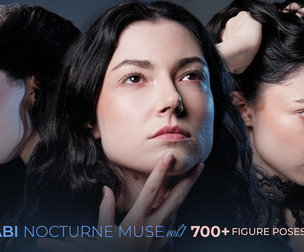 700 Female Figure Poses - Gabi Nocturne Muse