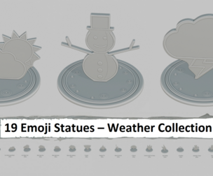 Emoji Statues – Weather Full Collection