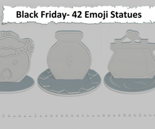 Black Friday Full Pack Emoji Statues