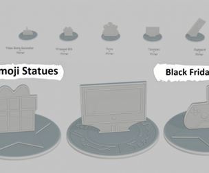 Black Friday Mini Pack Emoji Statues