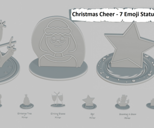 Christmas Cheer Mini Pack Emoji Statues