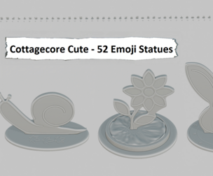 Cottagecore Cute Full Pack Emoji Statues