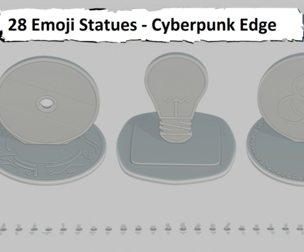 Cyberpunk Edge Pack Emoji Statues