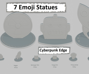 Cyberpunk Edge Mini Pack Emoji Statues