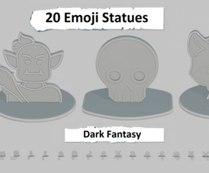 Dark Fantasy Pack Emoji Statues
