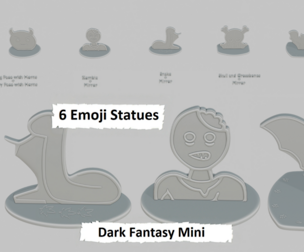 Dark Fantasy Mini Pack Emoji Statues