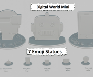 Digital World Mini Pack Emoji Statues
