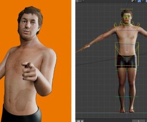Rigged Male Character Game Anim Ready (textured ver.2)